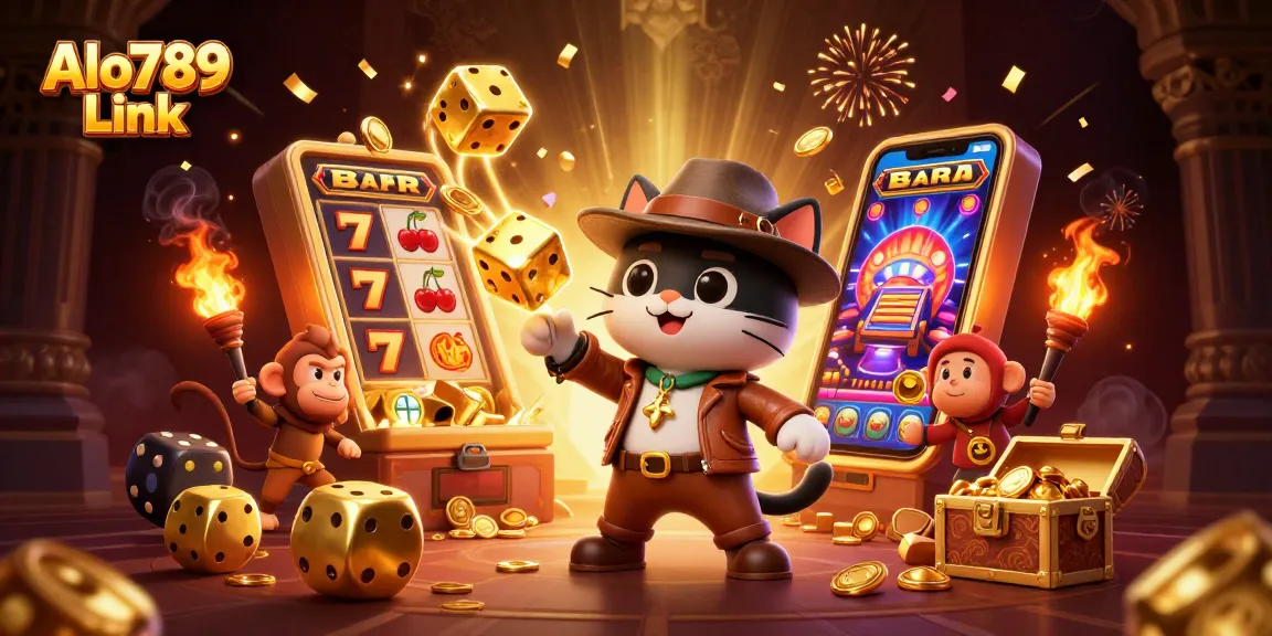 Engage with Alo789 Link discovering golden artifacts in an exciting 3D casino adventure.