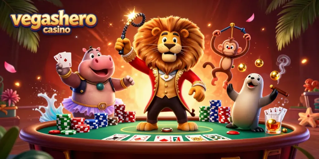 Experience the thrilling action of vegashero casino with vivid characters and dynamic game elements.