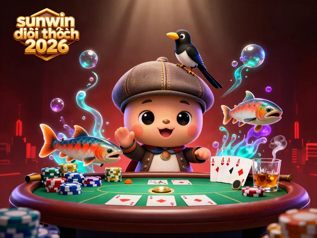 Experience exciting gaming at sunwin đổi thưởng 2026 with fun characters and vibrant casino elements.