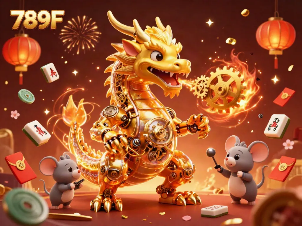 Experience thrilling gaming with 789F in a vibrant, animated casino world filled with fortune.